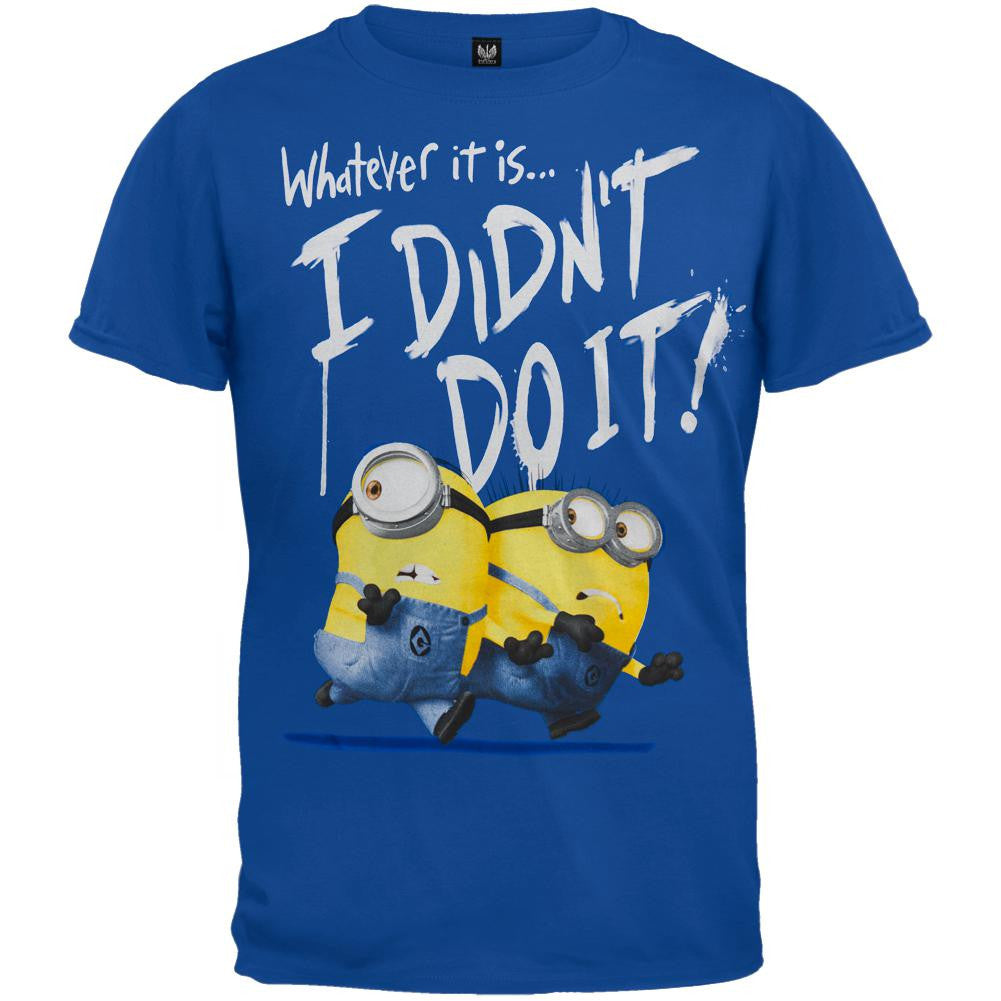 Despicable Me - I Didn't Do It Youth T-Shirt Youth T-Shirts Despicable Me SM Blue 