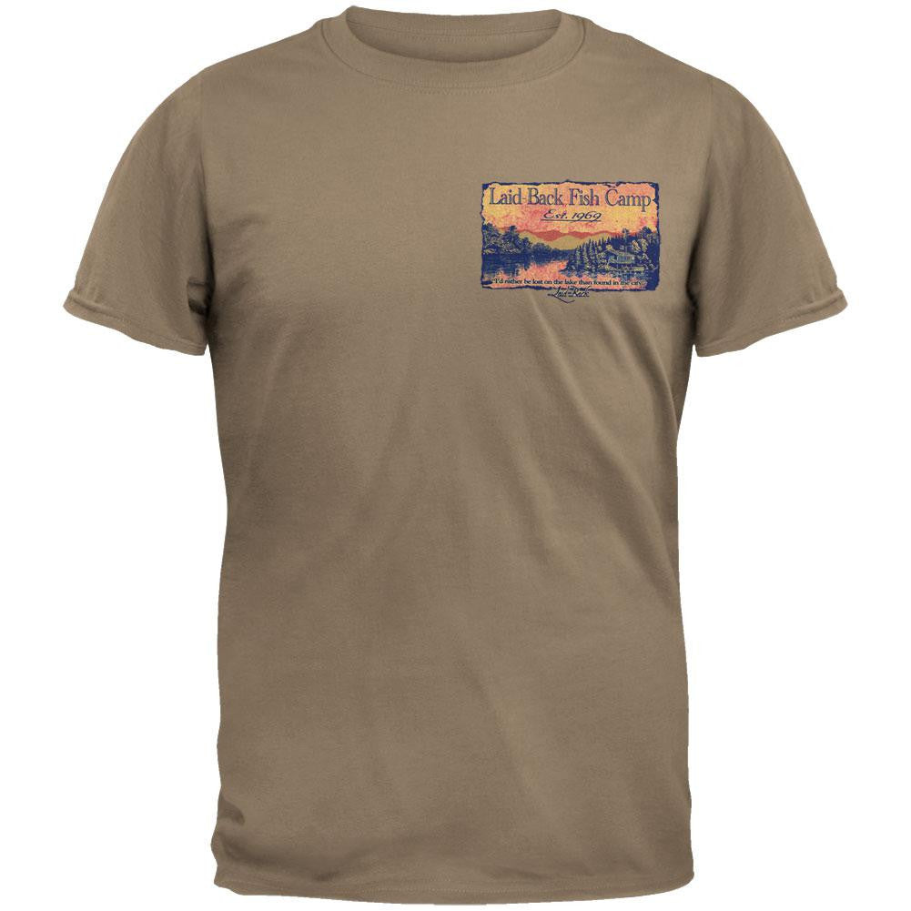 Laid Back - Fireline Cabin Overdye T-Shirt Men's T-Shirts Laid Back LG Beige 