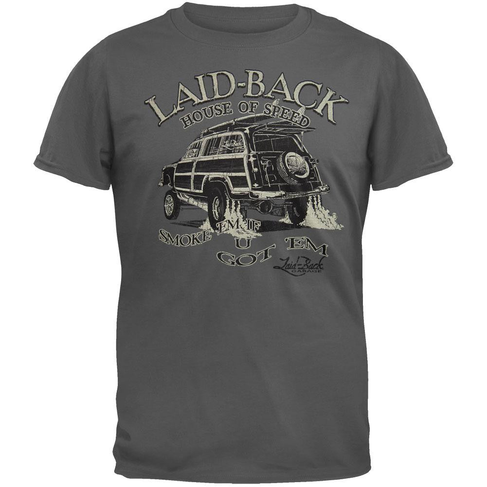 Laid Back - Gasser Woodie Overdye T-Shirt Men's T-Shirts Laid Back 2XL Grey 