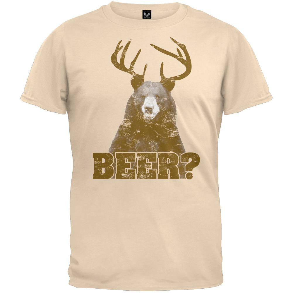 Beer? T-Shirt Men's T-Shirts Old Glory SM Tan 