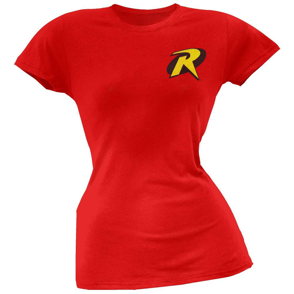 Batman - Robin Juniors Costume T-Shirt Juniors T-Shirts Batman MD Red 