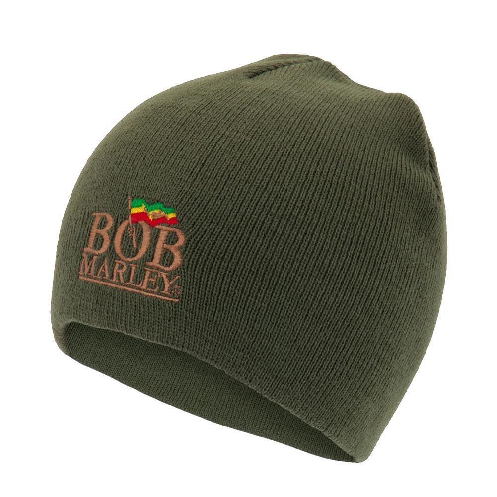 Bob Marley - Wake Up and Live Beanie Knit Hats Old Glory OS Black 