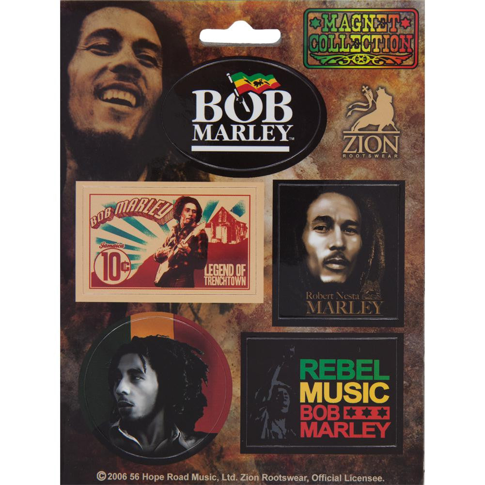 Bob Marley - Classics 5 Piece Magnet Set Refrigerator Magnets Old Glory   