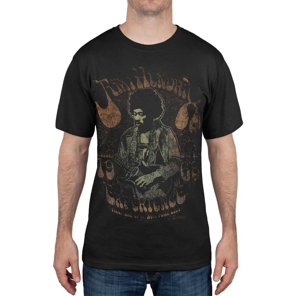 Jimi Hendrix - Fillmore 1968 T-Shirt Men's T-Shirts Jimi Hendrix SM Black 