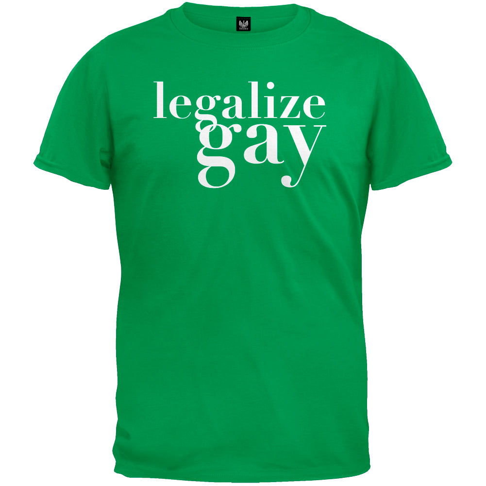 Legalize Gay Green T-Shirt Men's T-Shirts LGBT 2XL Green 