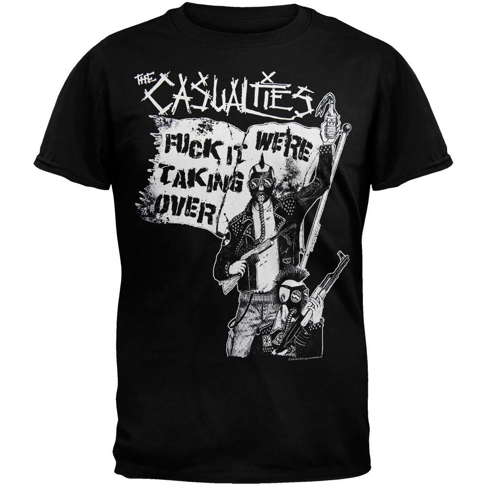 Casualties - Taking Over T-Shirt Men's T-Shirts Casualties SM Black 