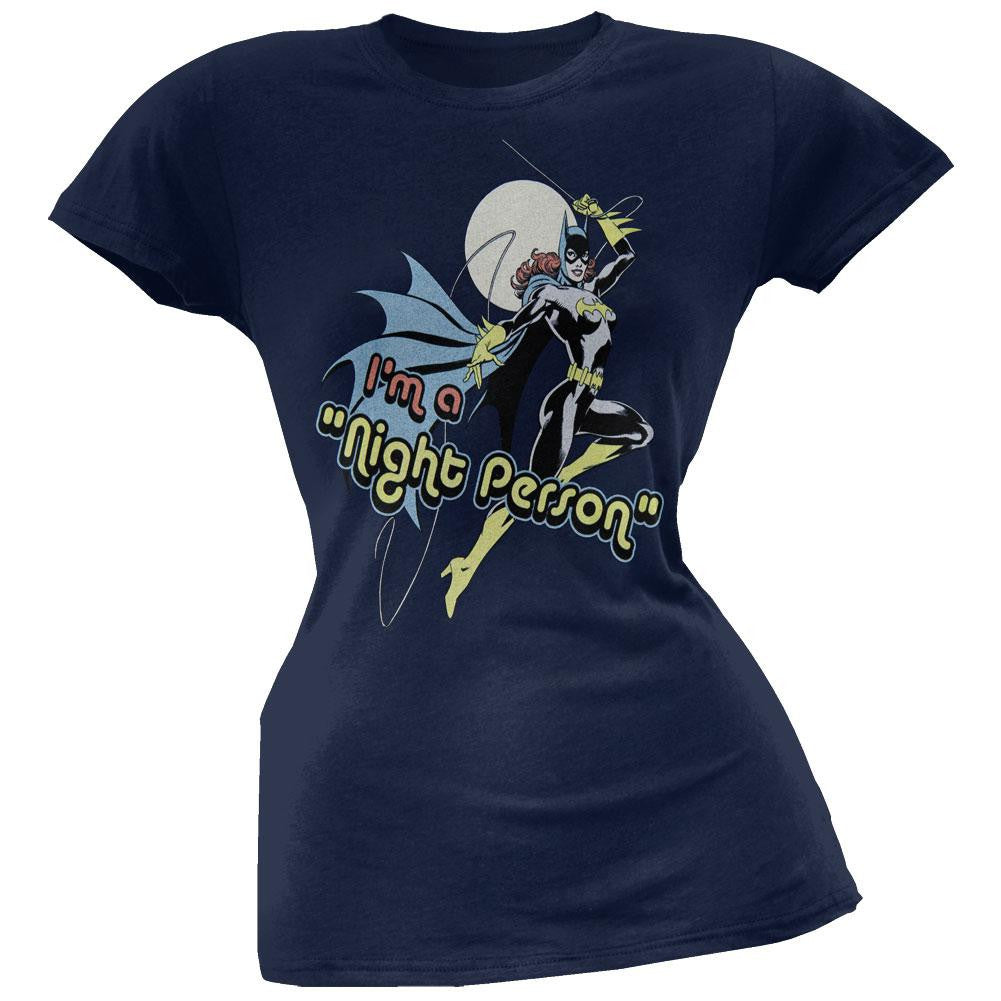 Batgirl - Night Person Juniors T-Shirt Juniors T-Shirts Batgirl SM Blue