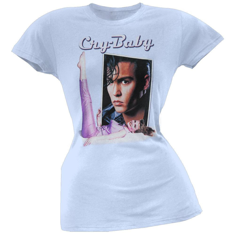 Cry-Baby - Title Juniors T-Shirt Juniors T-Shirts Cry Baby SM Blue