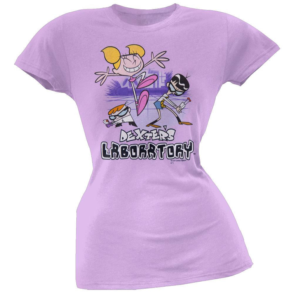 Dexter's Laboratory - Cutting In Juniors T-Shirt Juniors T-Shirts Dexter's Laboratory LG Purple 