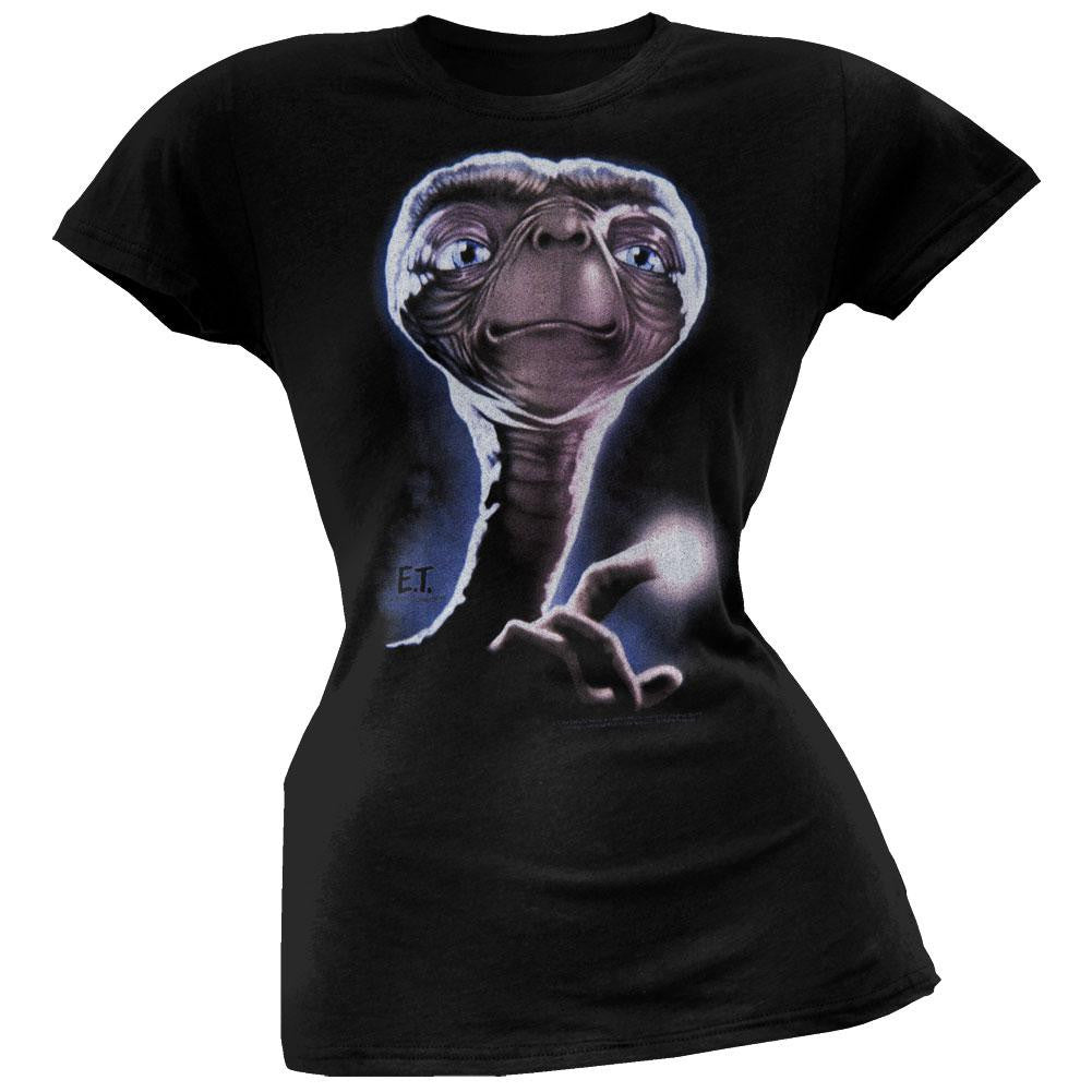 E.T. - Portrait Juniors T-Shirt Juniors T-Shirts E.T. SM Black 