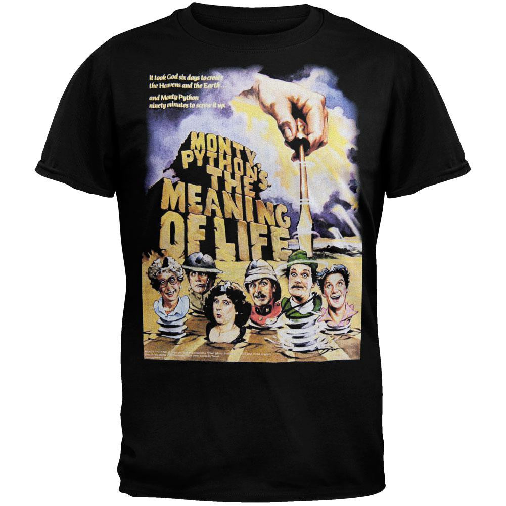 Monty Python - Meaning of Life T-Shirt Men's T-Shirts Monty Python 2XL Black 