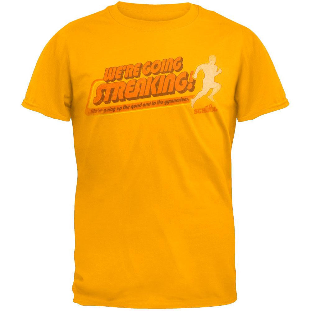 Old School - Streaking T-Shirt Men's T-Shirts Old School 2XL Yellow 