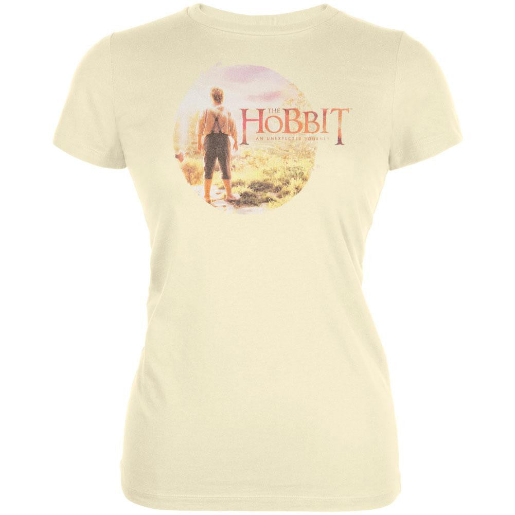 The Hobbit - In Circle Juniors T-Shirt Juniors T-Shirts The Hobbit LG Off-White 