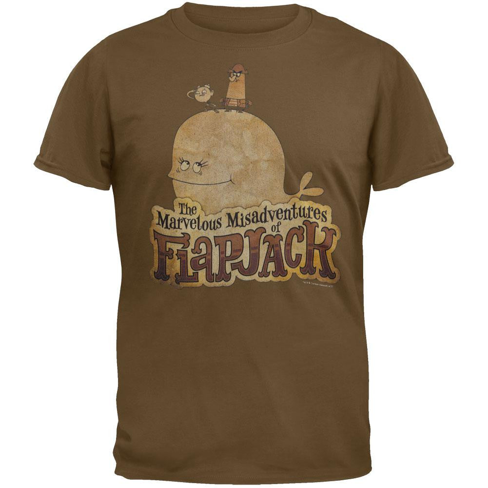 Misadventures of Flapjack - Olde Time Friends Youth T-Shirt Youth T-Shirts The Marvelous Misadventures of Flapjack LG Brown 