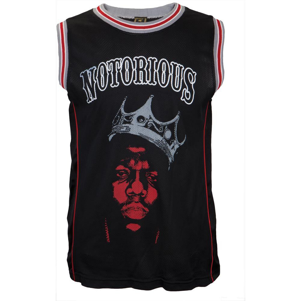 Notorious B.I.G. - We Go Hard Basketball Jersey Men's Basketball Jerseys Notorious BIG SM Black 