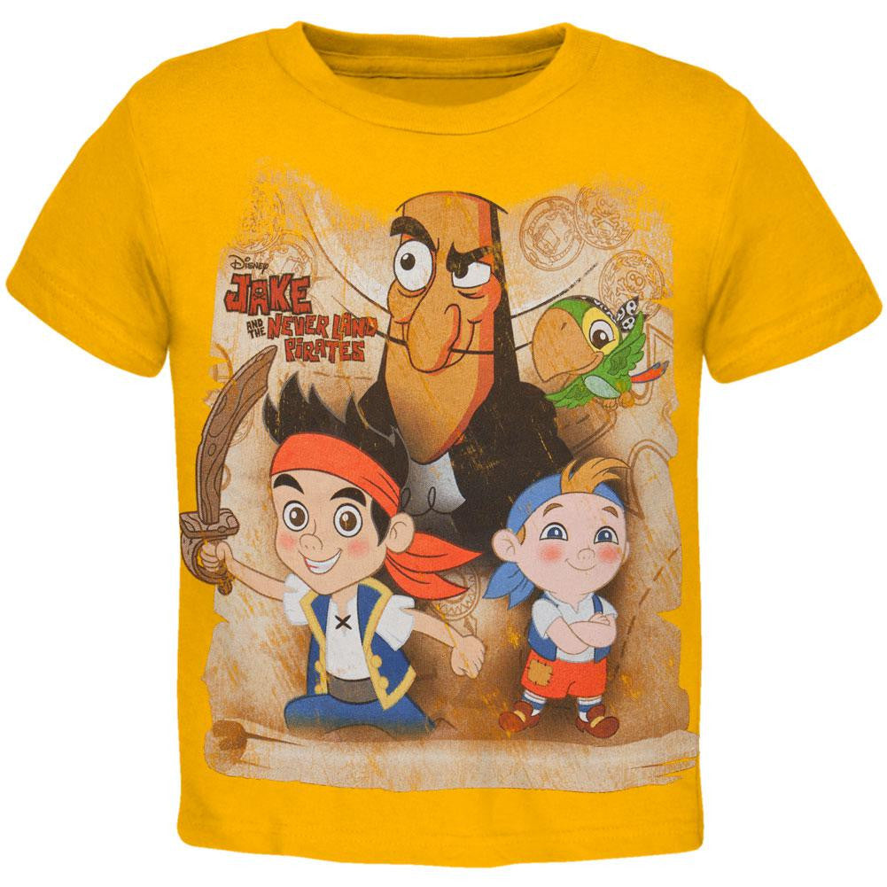 Jake and the Neverland Pirates - Hook Drama Toddler T-Shirt Toddler T-Shirts Jake And The Neverland Pirates 2T Yellow 