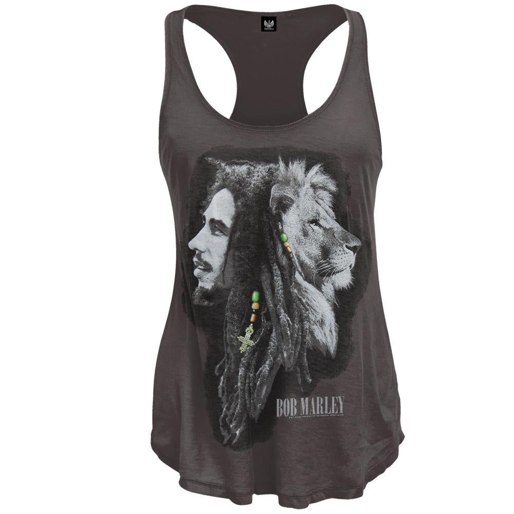 Bob Marley - Lion Juniors Tank Top Juniors Tank Tops Bob Marley   