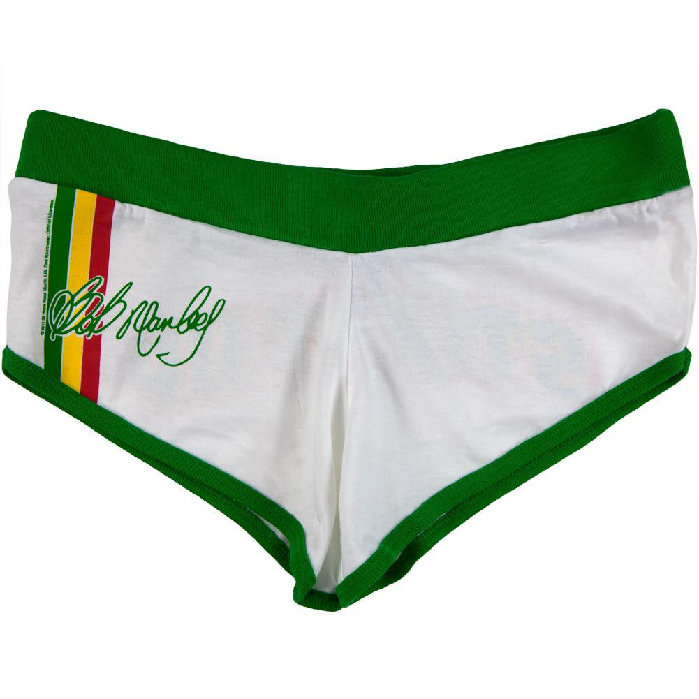 Bob Marley - Stir It Up Juniors Boy Shorts Juniors Shorts Bob Marley XS White 