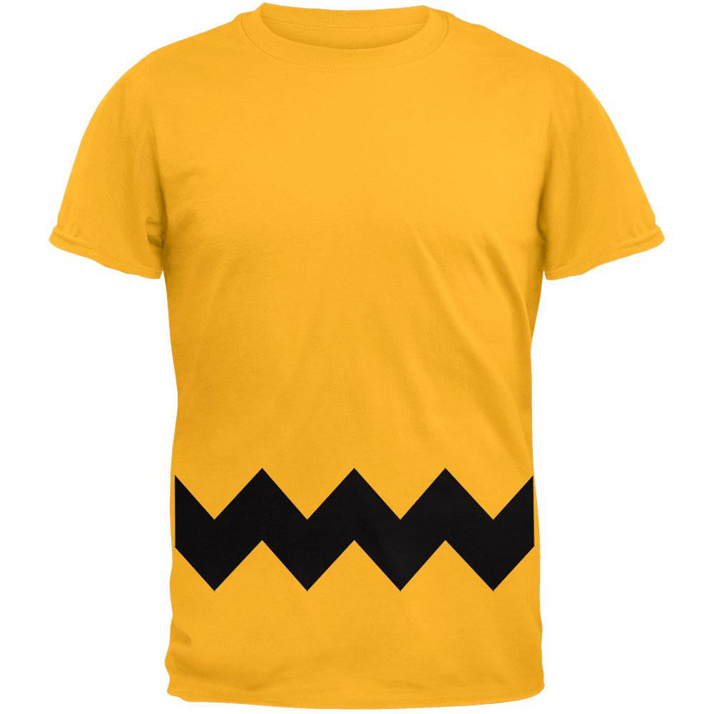 Halloween Yellow Zig-Zag Costume Youth T-Shirt Youth T-Shirts Halloween LG Yellow 