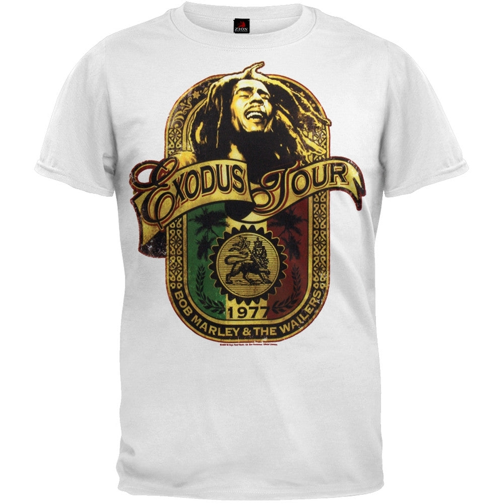 Bob Marley - Exodus Tour Youth T-Shirt Youth T-Shirts Bob Marley LG White 