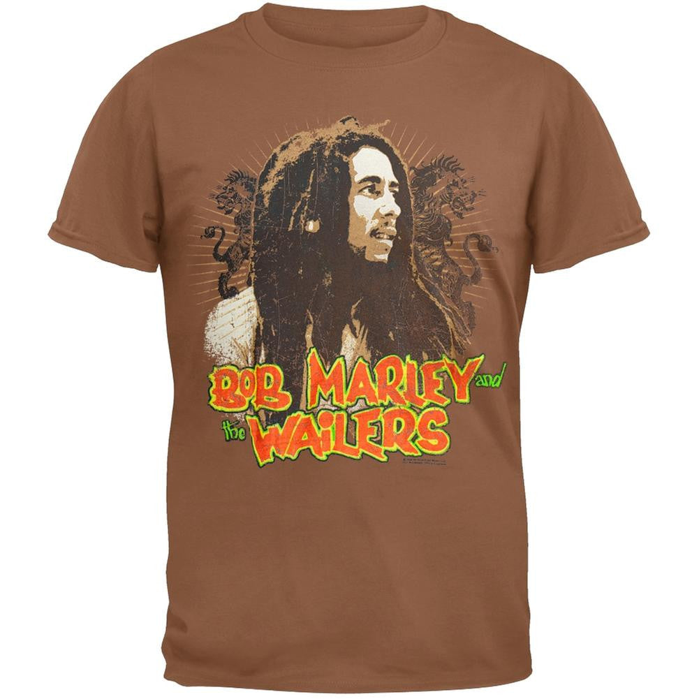 Bob Marley - Wailers Youth T-Shirt Youth T-Shirts Bob Marley LG Brown 