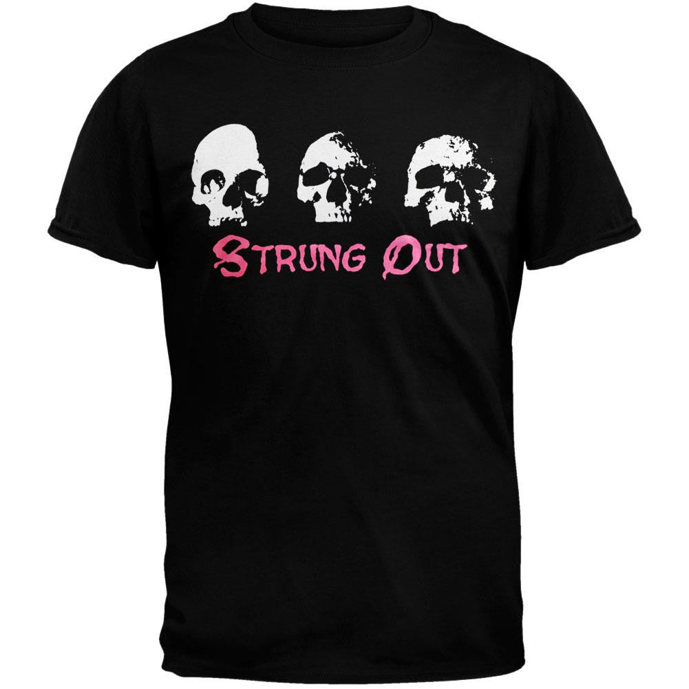 Strung Out - Skulls Youth T-Shirt Youth T-Shirts Strung Out LG Black 