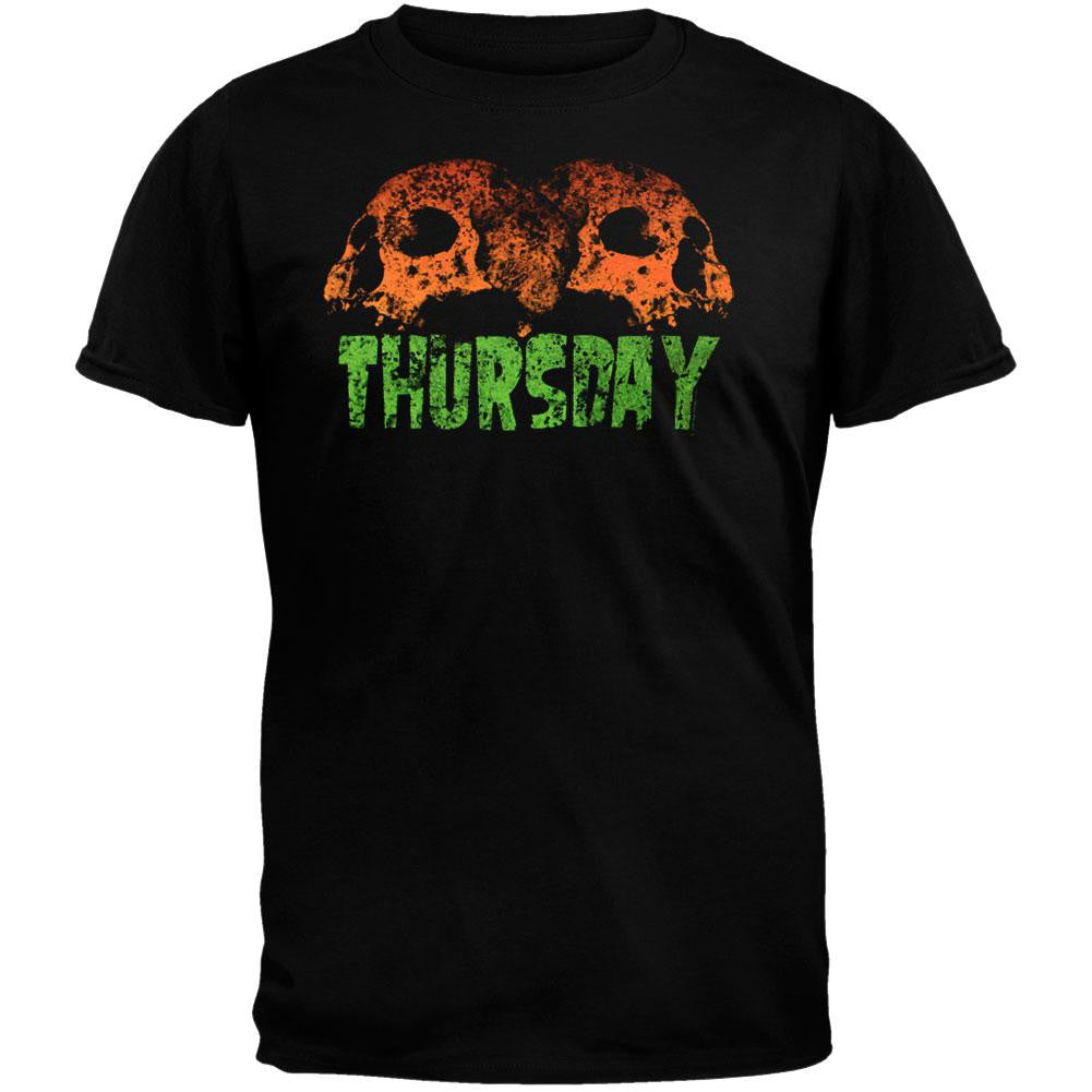 Thursday - Twin Skulls Youth T-Shirt Youth T-Shirts Thursday LG Black 