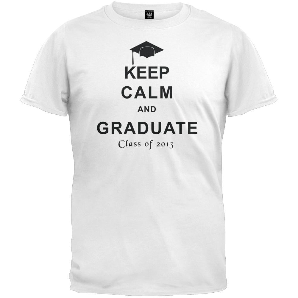 Keep Calm and Graduate 2013 Black T-Shirt Men's T-Shirts Old Glory   