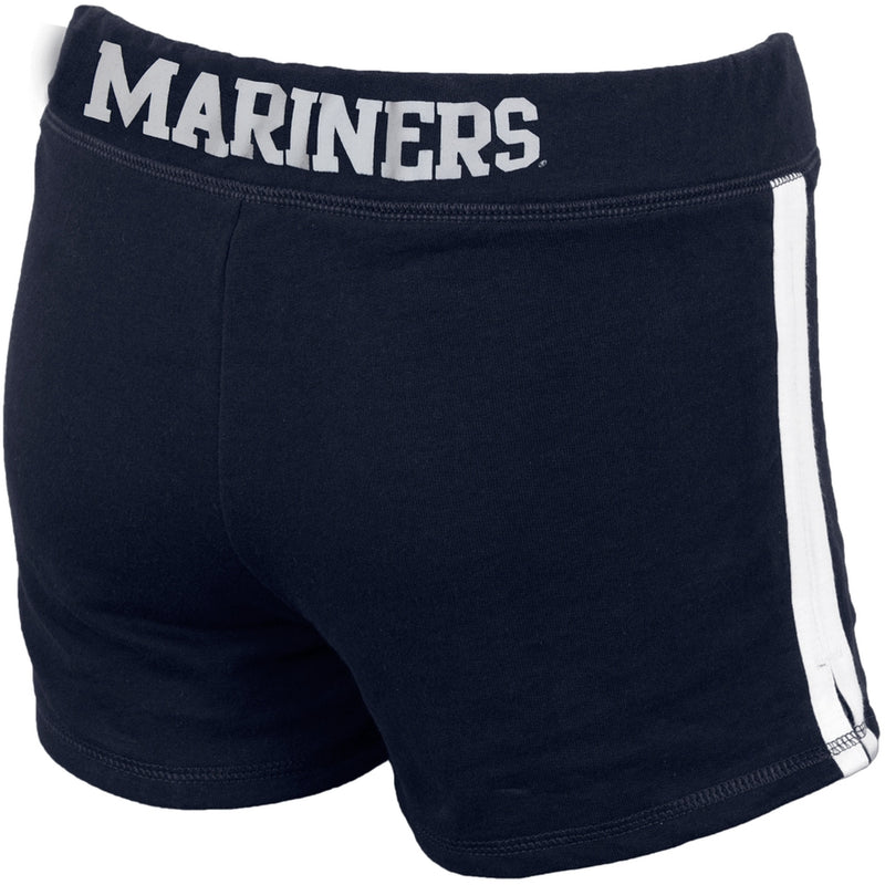 Seattle Mariners - Rhinestone Logo Girls Youth Athletic Shorts Youth Shorts Seattle Mariners   