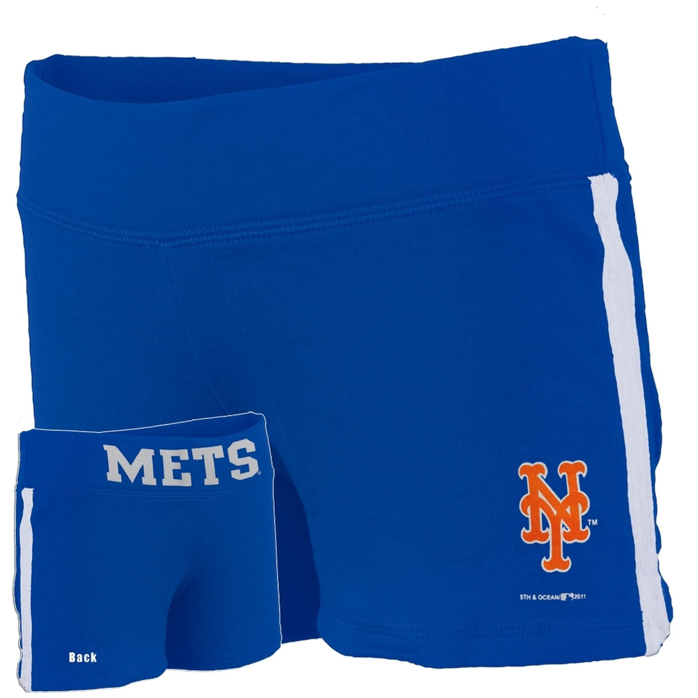 New York Mets - Logo Girls Juvy Athletic Shorts Juvenile Shorts New York Mets J6 Blue 