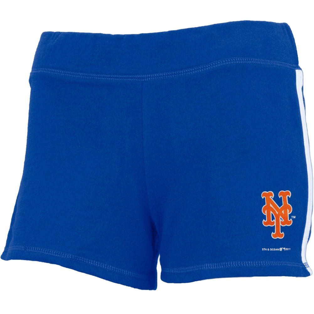 New York Mets - Logo Girls Youth Athletic Shorts Youth Shorts New York Mets 10 Blue 