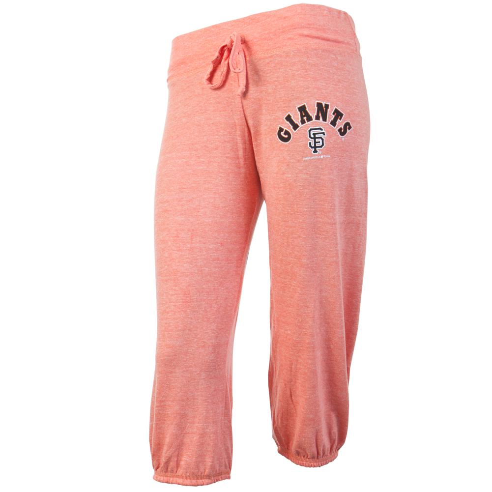 San Francisco Giants -  Logo Juniors Capri Heather Orange Sweatpants Juniors Sweatpants San Francisco Giants SM  