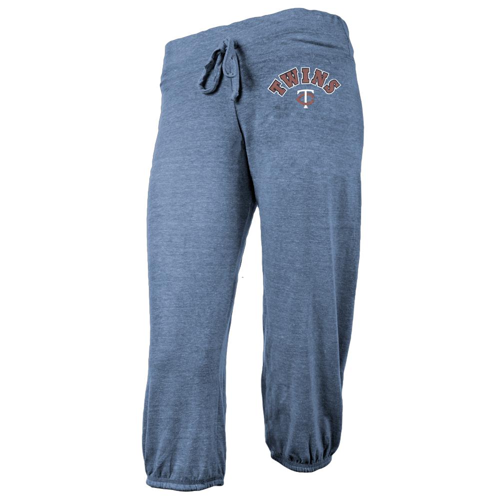 Minnesota Twins - Logo Juniors Capri Sweatpants Juniors Sweatpants Minnesota Twins MD Grey 