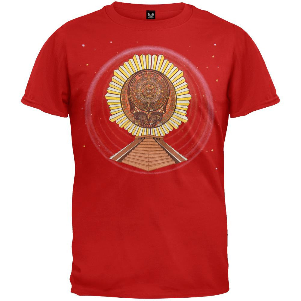 Grateful Dead - Aztec SYF Cardinal T-Shirt Men's T-Shirts Grateful Dead SM Red 