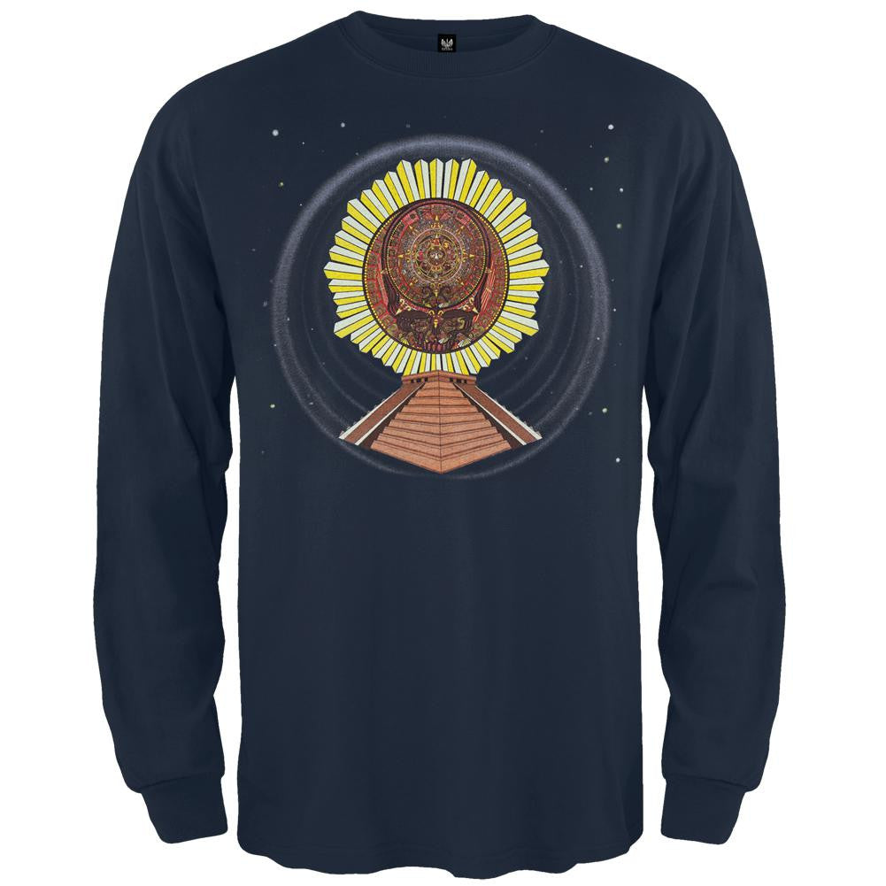 Grateful Dead - Aztec SYF Navy Long Sleeve T-Shirt Men's Long Sleeves Grateful Dead SM Dark Blue 