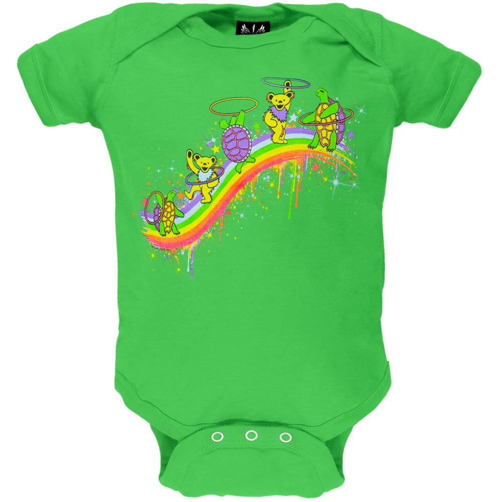 Grateful Dead - Rainbow Hoopers Apple Baby One Piece Baby One Piece Grateful Dead   