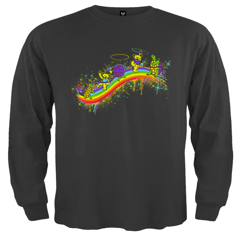 Grateful Dead - Rainbow Hoopers Black Toddler Long Sleeve Toddler Long Sleeves Grateful Dead   