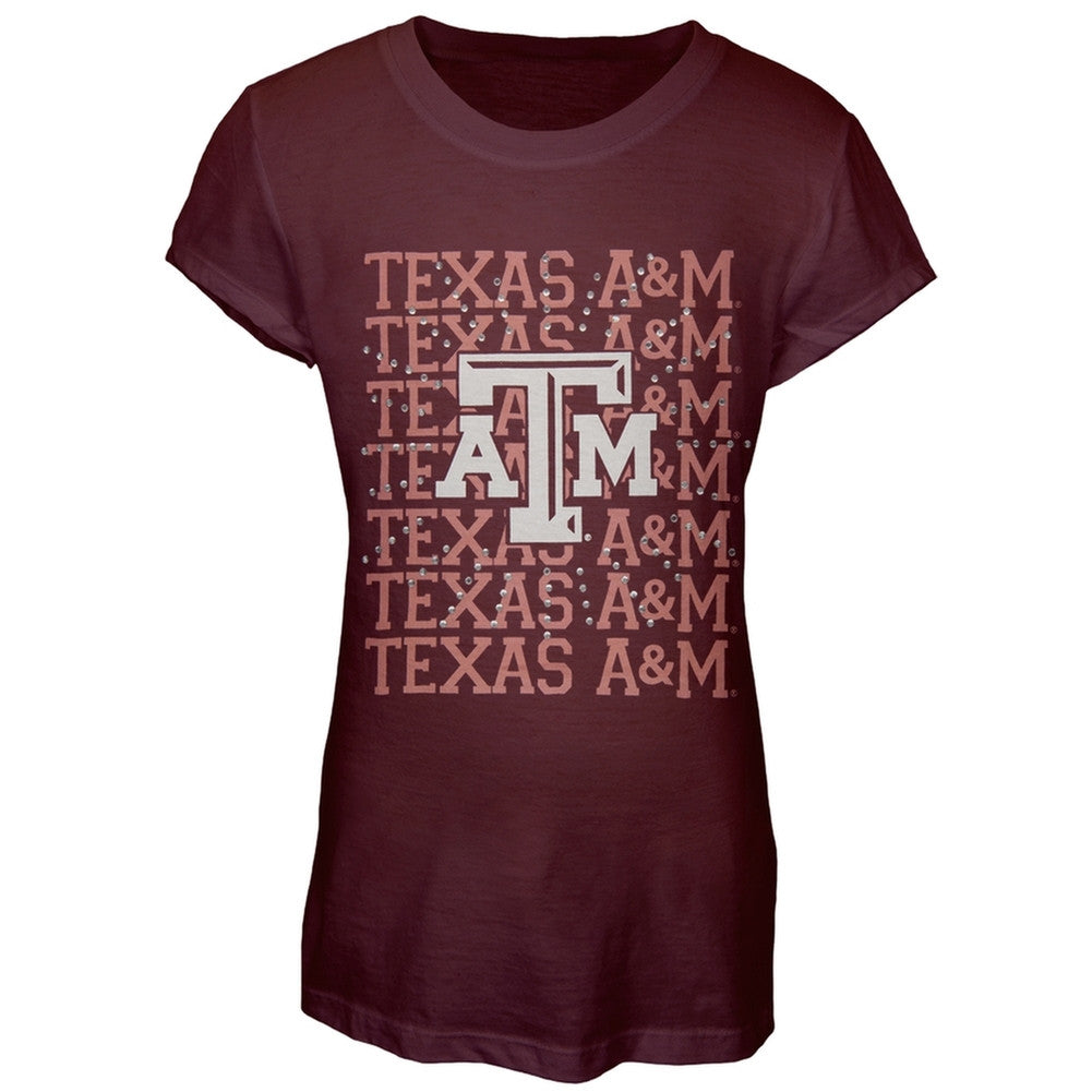 Texas A Aggies - Rhinestone Ray Team Youth T-Shirt Youth T-Shirts Texas A Aggies   