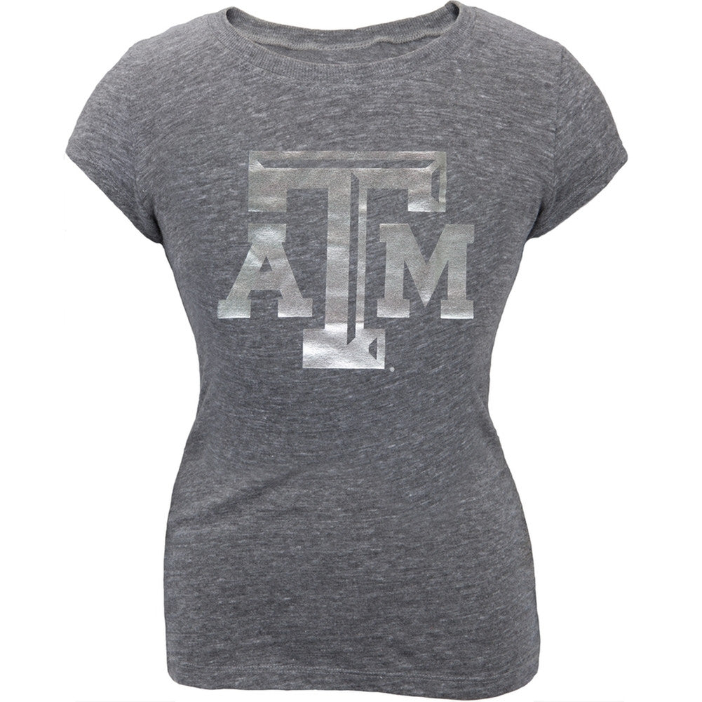 Texas A Aggies - Big Foil Logo Girls Youth T-Shirt Youth T-Shirts Texas A Aggies   