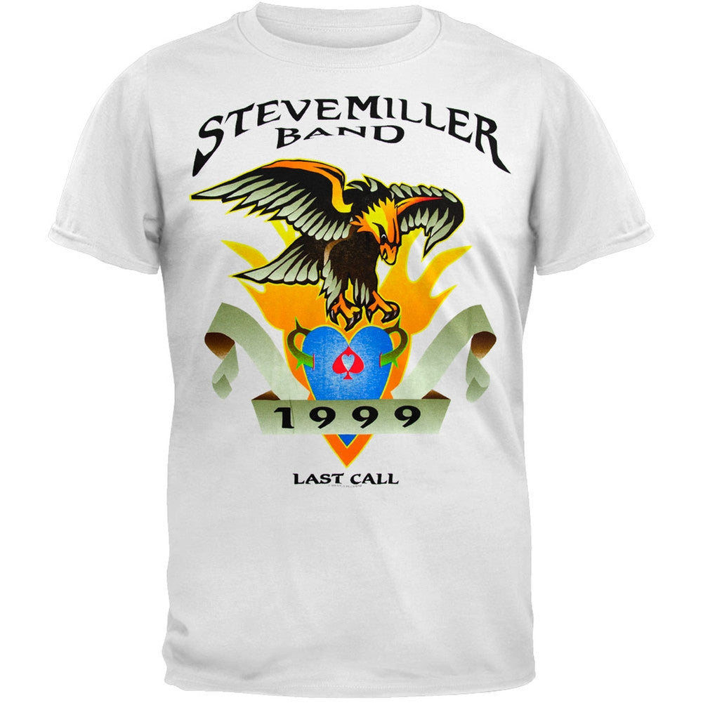 Steve Miller - Last Call T-Shirt Men's T-Shirts Steve Miller XL White 