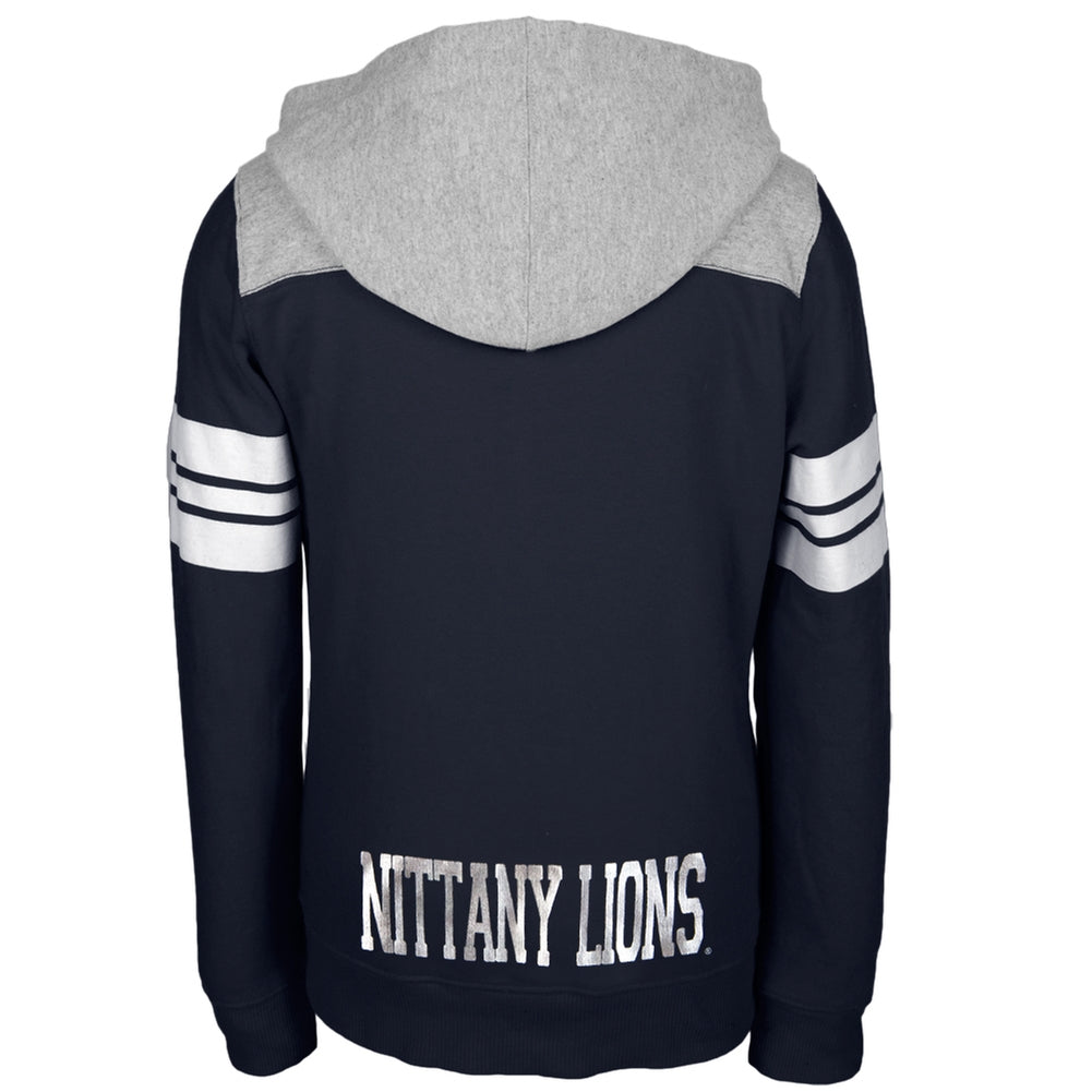 Penn State - Game Day Sports Stripes Girls Youth Zip Hoodie Youth Hoodies Penn State Nittany Lions   