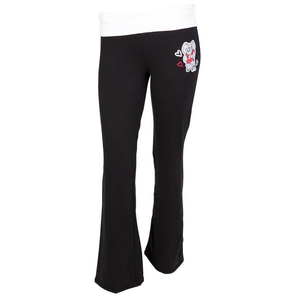 Alabama Crimson Tide -  Glitter Logo Cheer Girls Youth Yoga Pants Youth Sweatpants Alabama Crimson Tide   