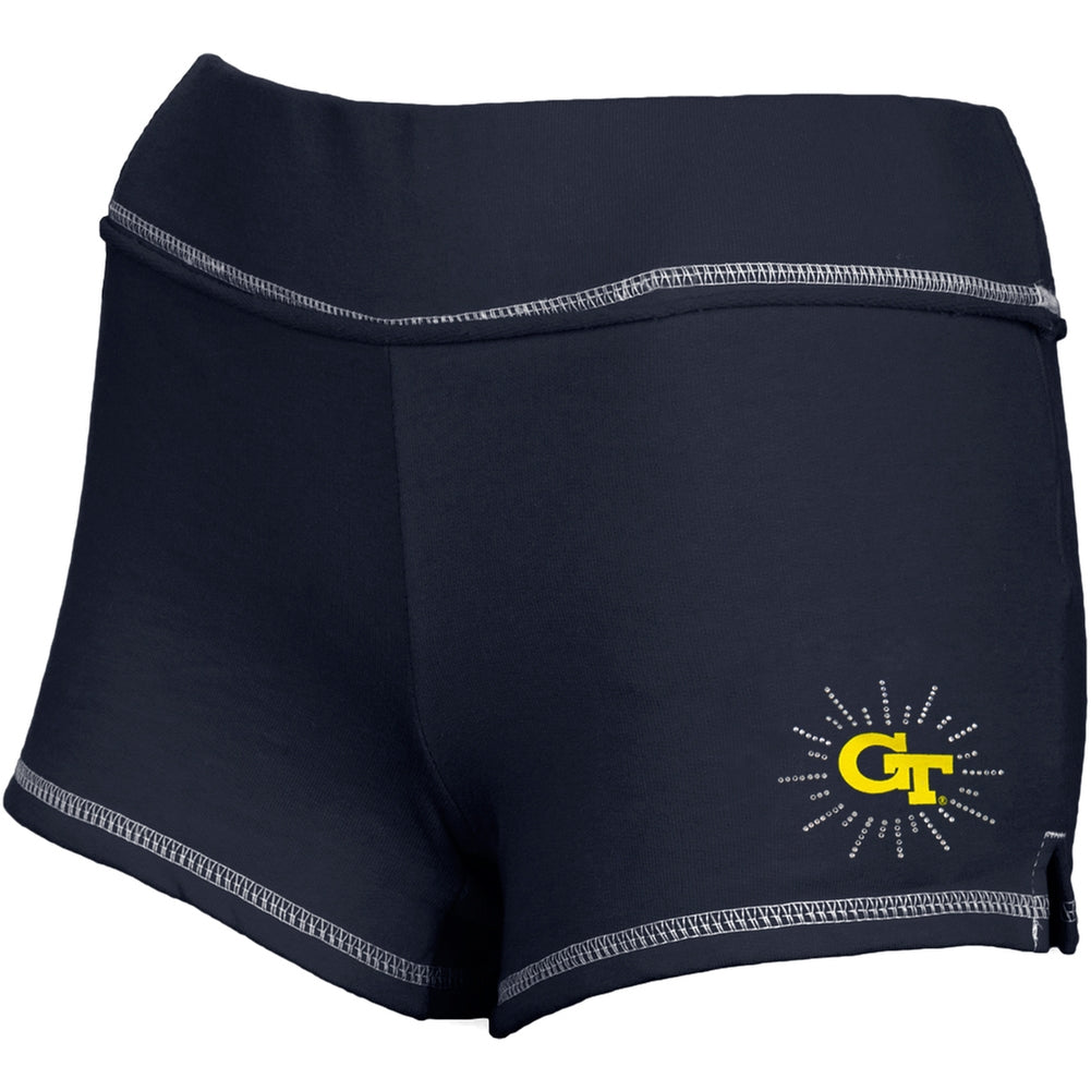 Georgia Tech Yellow Jackets - Team Starburst Girls Juvy Shorts Juvenile Shorts Georgia Tech Yellow Jackets J6 Blue 