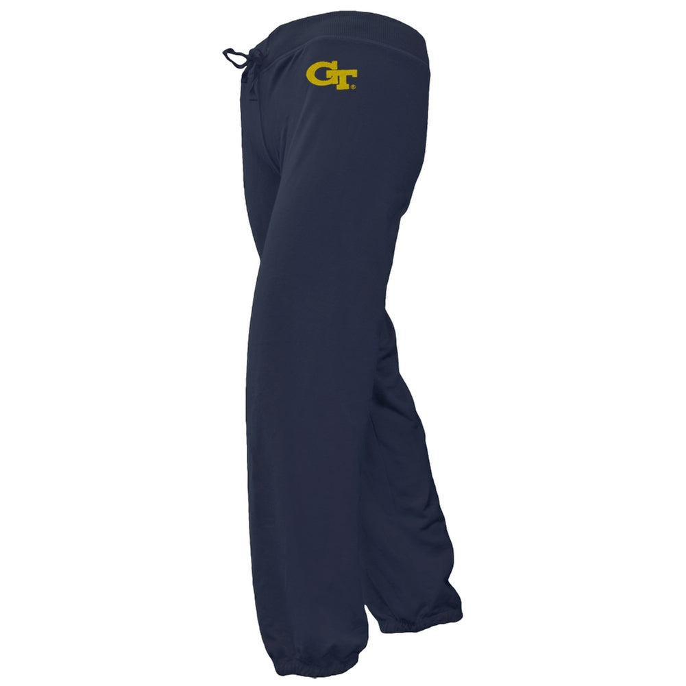 Georgia Tech Yellow Jackets - Foil Logo Girls Juvy Sweatpants Juvenile Sweatpants Georgia Tech Yellow Jackets J6 Blue 