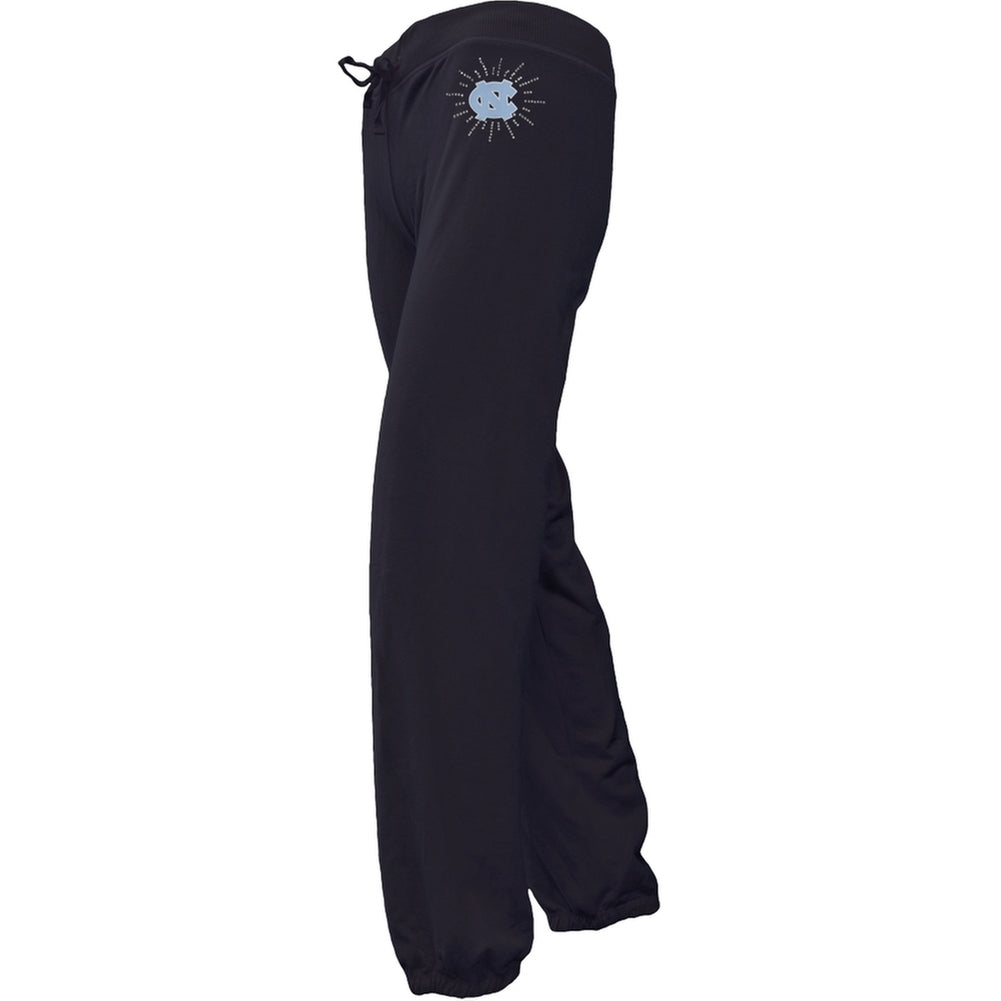 N. Carolina Tar Heels - Foil Logo Girls Juvy Drawstring Sweatpants Juvenile Sweatpants North Carolina Tar Heels J7 Blue 