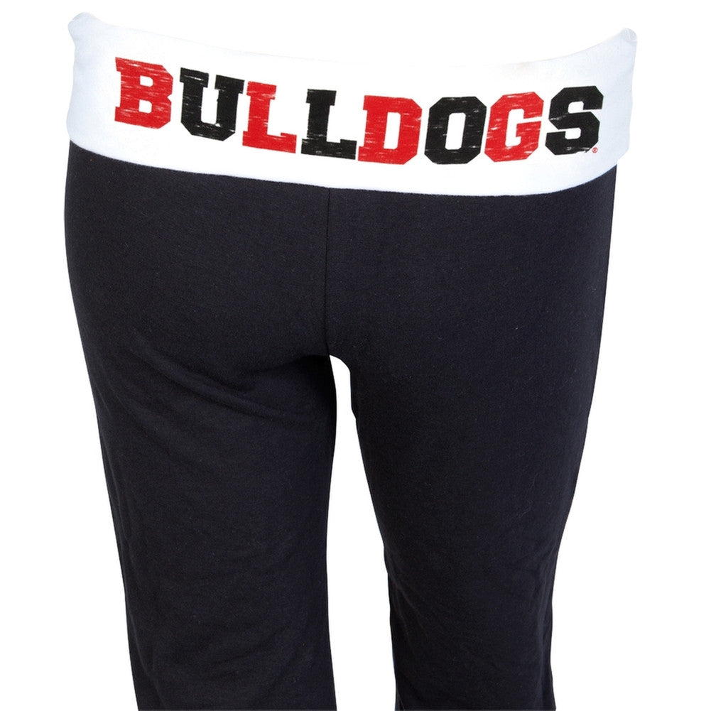 Georgia Bulldogs - Glitter Logo Cheer Girls Youth Sweatpants Youth Sweatpants Georgia Bulldogs   