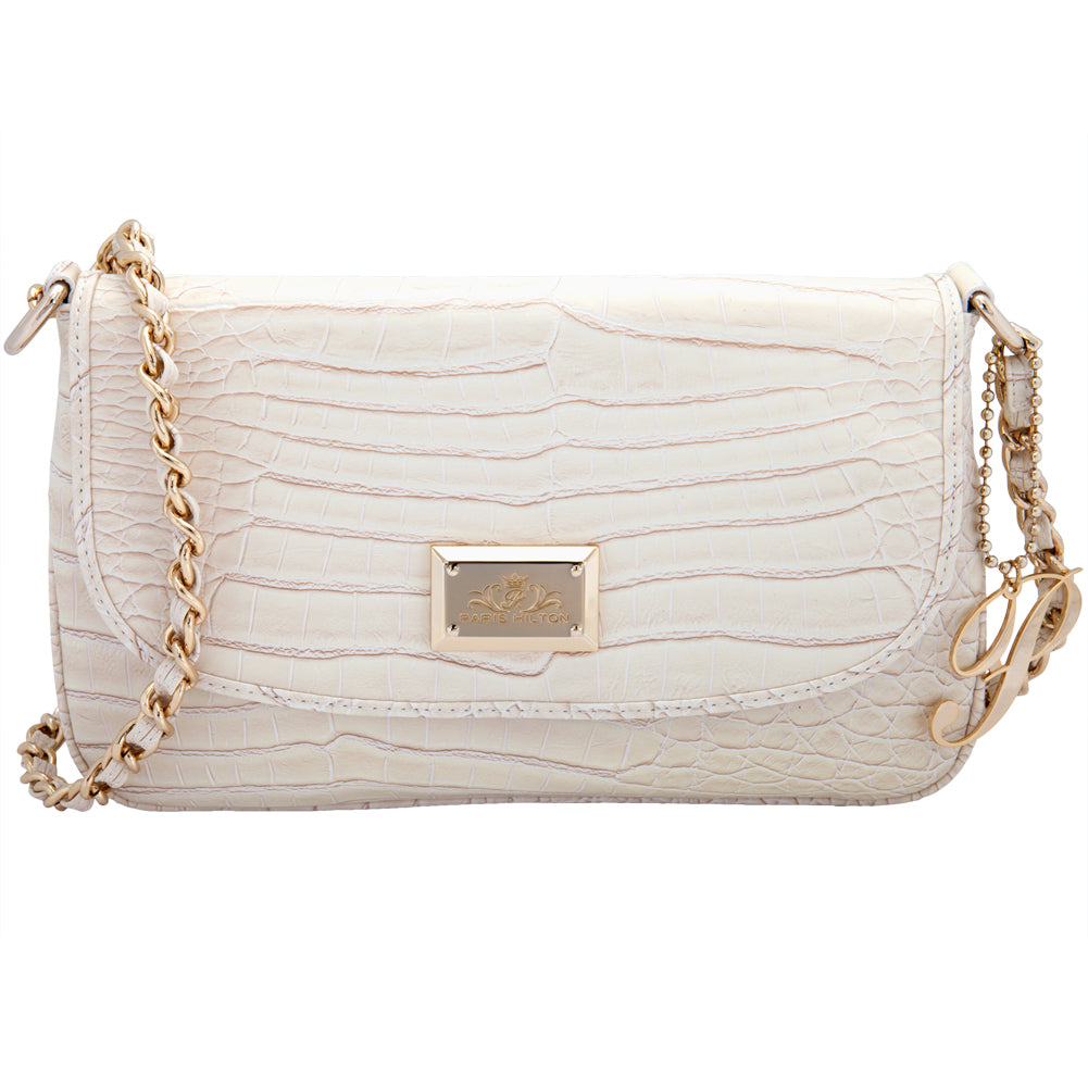 Paris Hilton Handbags - Bon-Ton Cream Handbag Handbags Paris Hilton Clothing & Accessories OS White 