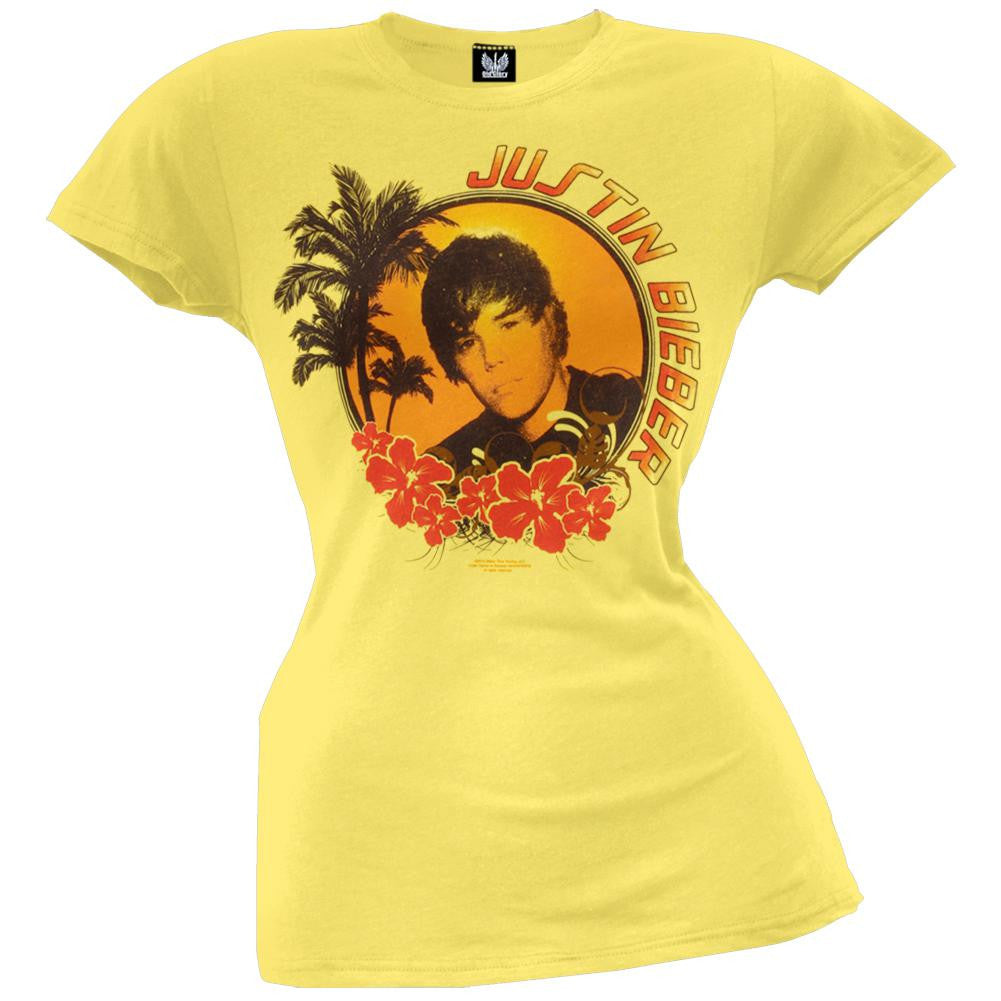 Justin Bieber - Santa Cruz Juniors T-Shirt Juniors T-Shirts Justin Bieber MD Yellow 