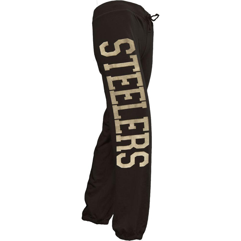 Pittsburgh Steelers - Jewel Logo Girls Youth NFL Sweatpants Youth Sweatpants Pittsburgh Steelers   