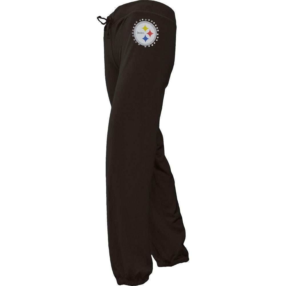 Pittsburgh Steelers - Jewel Logo Girls Youth NFL Sweatpants Youth Sweatpants Pittsburgh Steelers 14-Dec Black